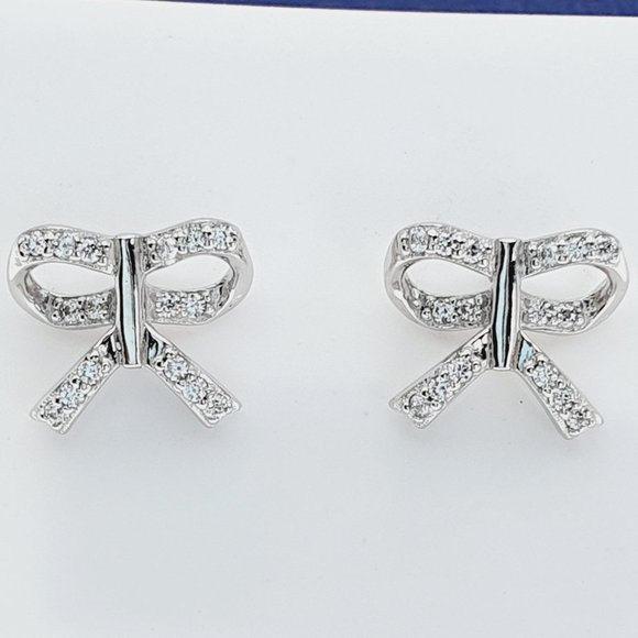 925 Sterling Silver CZ Stud Earrings for Women/Girl, US925P1249 - Picture 2 of 10